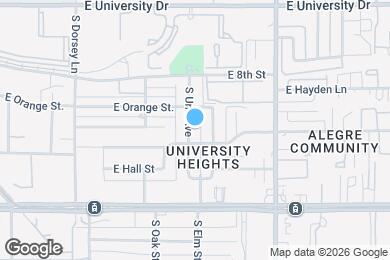 Map image of the property - 1021 S Una Ave