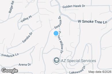Map image of the property - 2402 Desert Willow Dr