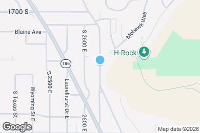 Map image of the property - 1850 S Wasatch Dr