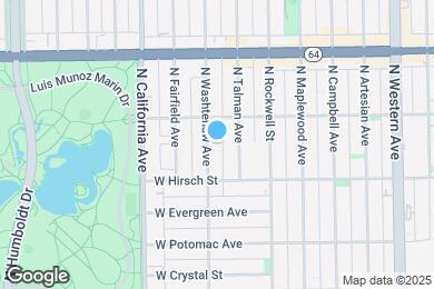 Map image of the property - 1435 N Washtenaw Ave