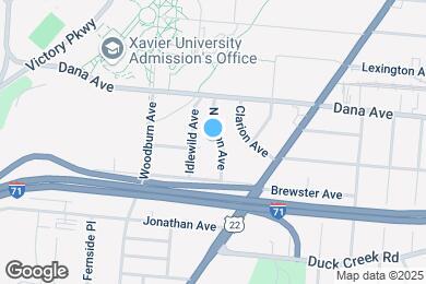 Map image of the property - 3607 Newton Ave