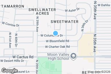 Map image of the property - 3735 W Columbine Dr
