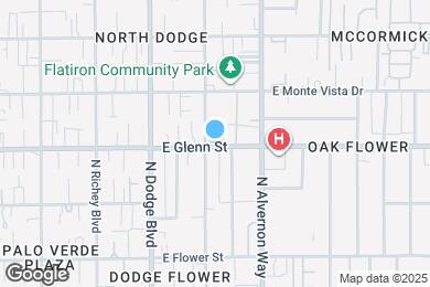 Map image of the property - 3805 E Glenn St