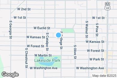 Map image of the property - 503 W Kansas St