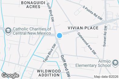 Map image of the property - 1016 Goff Blvd SW