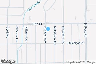 Map image of the property - 935 N Gibson Ave