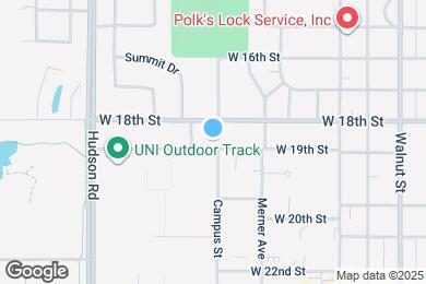 Map image of the property - 1305 W 19th St