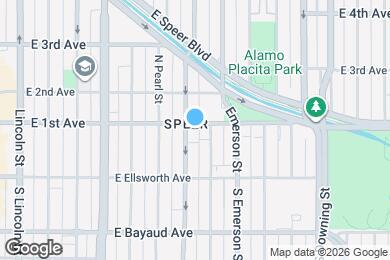 Map image of the property - 716 E 1st Ave