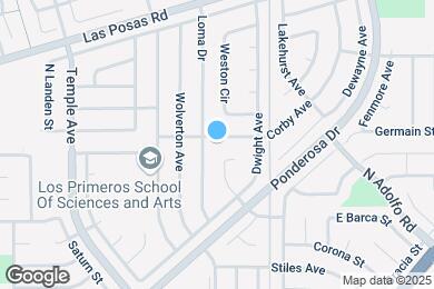 Map image of the property - 3130 Corby Ave