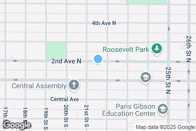 Map image of the property - 2114 2nd Ave N