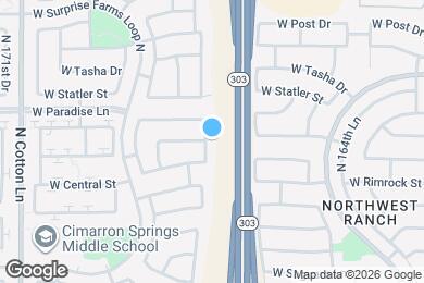 Map image of the property - 16043 N 168th Ave
