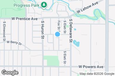 Map image of the property - 5417 S Fox St