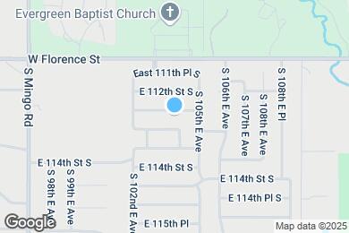 Map image of the property - 10330 East 112th Pl S