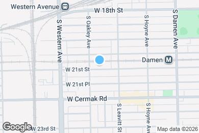 Map image of the property - 2238 W 21st St