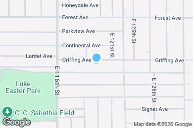 Map image of the property - 11922-11924 Griffing Ave