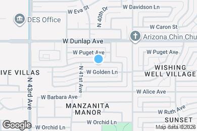 Map image of the property - 4023 W Townley Ave