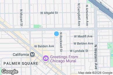 Map image of the property - 2326 N Rockwell St