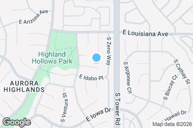 Map image of the property - 18373 E Arkansas Ave