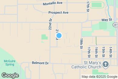 Map image of the property - 1115 21st St