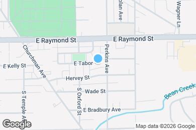 Map image of the property - 2939 E Tabor St