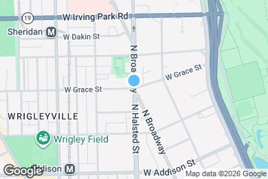 Map image of the property - 3798 N Halsted St