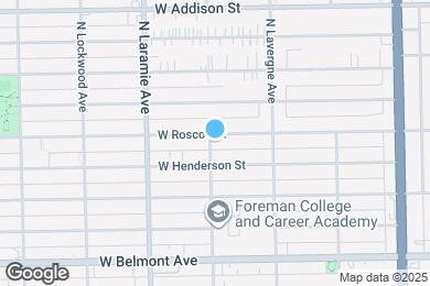 Map image of the property - 2057 W Roscoe St