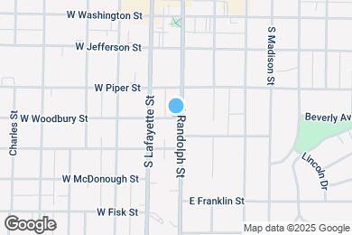 Map image of the property - 108 E Woodbury St