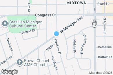 Map image of the property - 801 W Michigan Ave