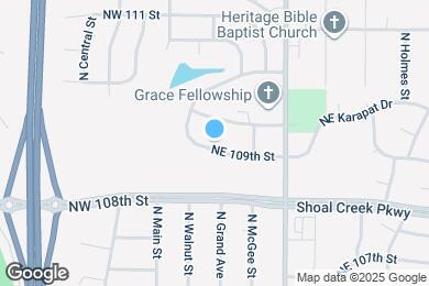 Map image of the property - 118 NE 109th St