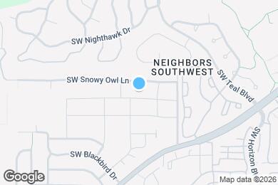 Map image of the property - 15723 SW Thrush Ln