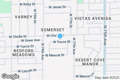 Map image of the property - 7744 W Yucca St