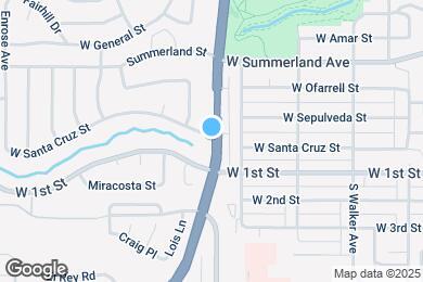 Map image of the property - 1501 W Santa Cruz St