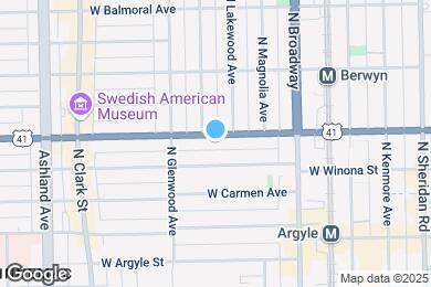 Map image of the property - 1317 W Foster Ave