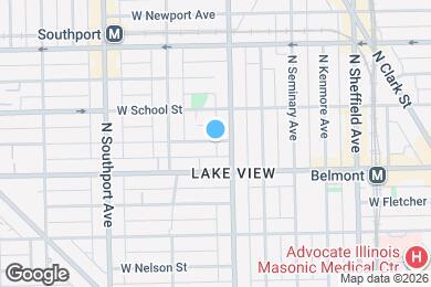 Map image of the property - 1214 W Belmont Ave