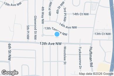 Map image of the property - 405 13th Ct NW