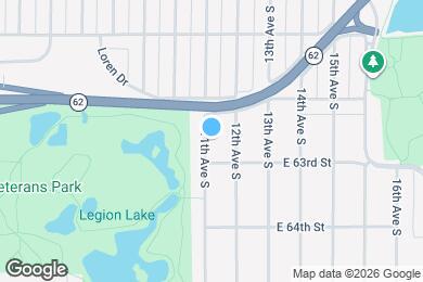 Map image of the property - 6233 11th Ave S
