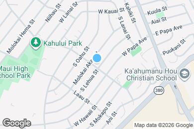 Map image of the property - 180 S Lehua St