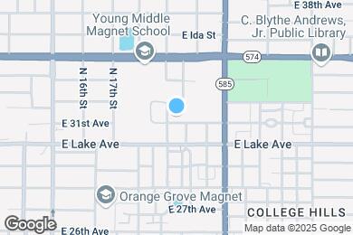Map image of the property - 1906 E 31st Ave
