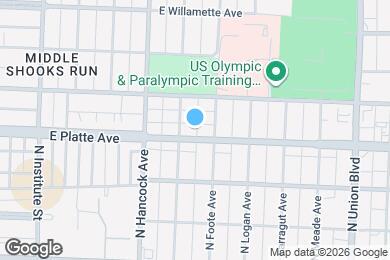 Map image of the property - 1314 E Platte Ave