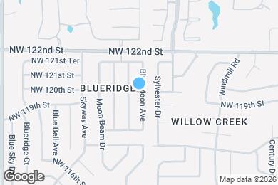 Map image of the property - 12017 Blue Moon Ave