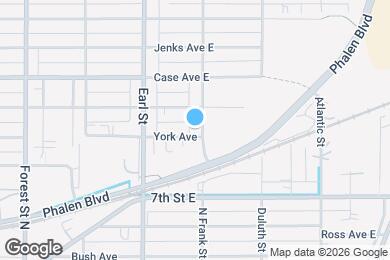 Map image of the property - 1115 York Ave