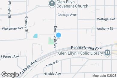 Map image of the property - 505 N Kenilworth Ave