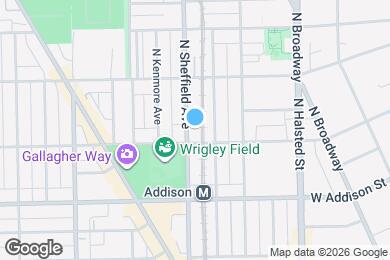 Map image of the property - 3711 N Sheffield Ave