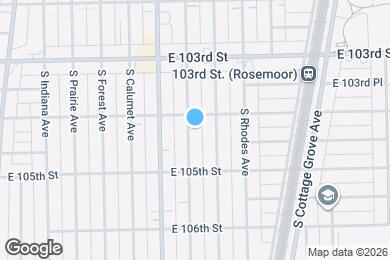 Map image of the property - 10415 S Vernon Ave