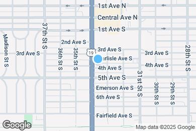 Map image of the property - 3345 4th Ave S
