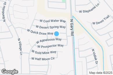 Map image of the property - 1700 W Appaloosa Way