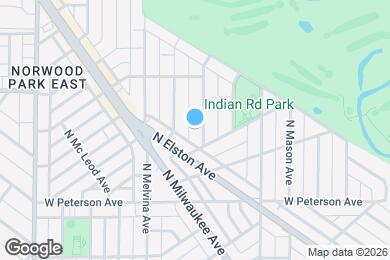 Map image of the property - 6116 N Meade Ave