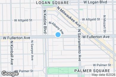 Map image of the property - 3125 W Fullerton Ave