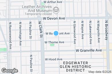 Map image of the property - 1507 W Rosemont Ave