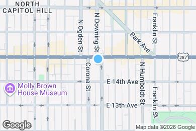 Map image of the property - 1457 N Downing St